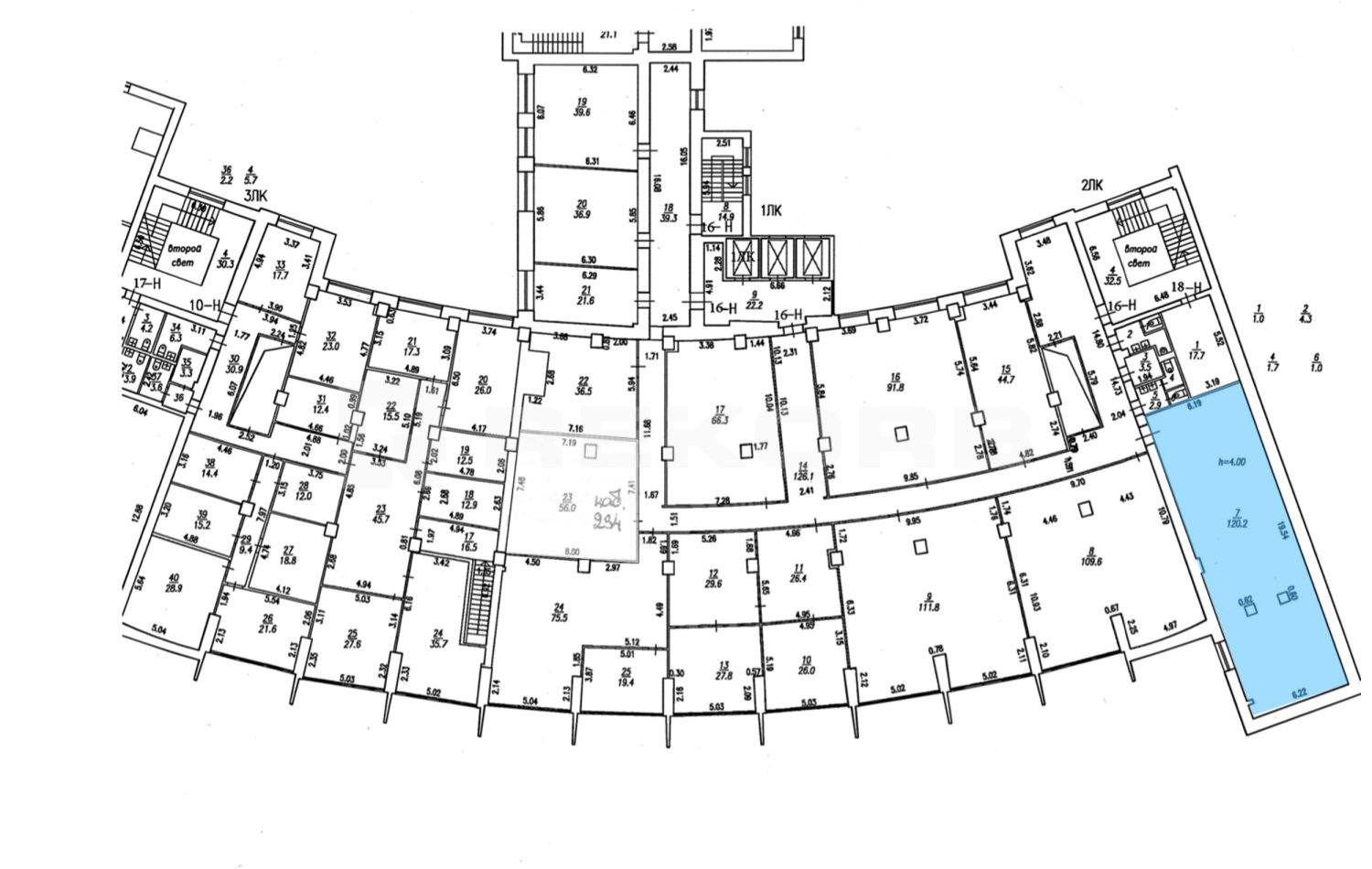 Офис в аренду 120 кв.м. в БЦ Выборгская Застава - фото 3