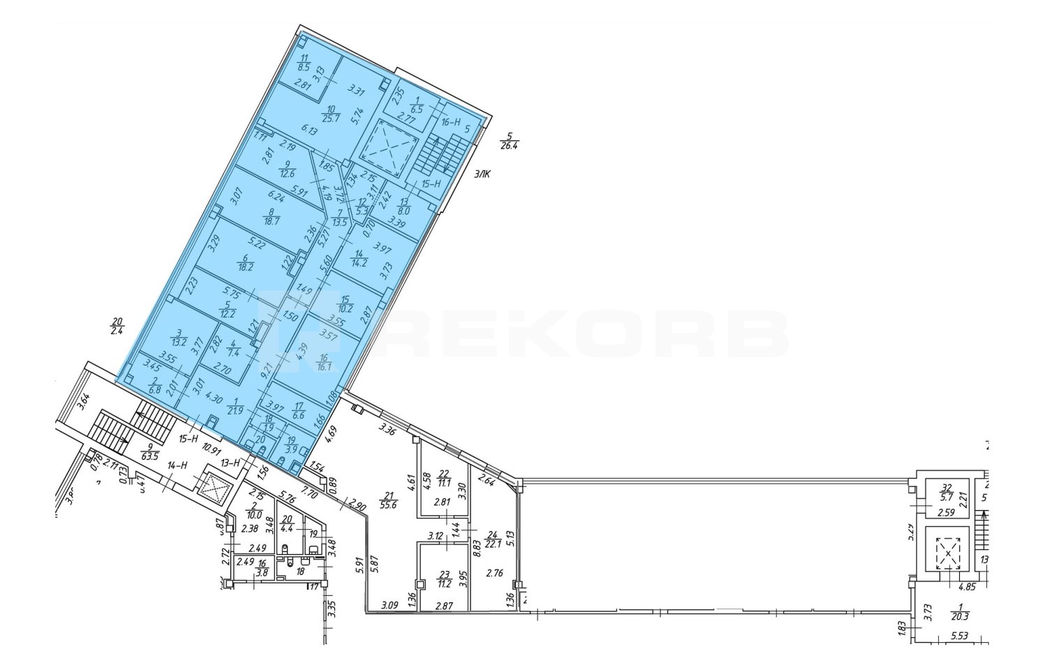 Офис в аренду 234 кв.м. в БЦ Иволга - фото 1