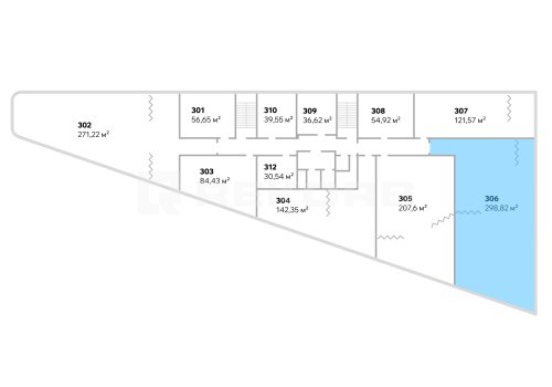 Купить офис в Санкт-Петербурге 298,82 кв.м. Фото №1