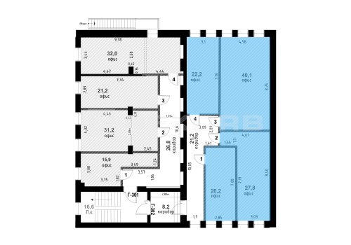 Офисное помещение в Санкт-Петербурге 140 кв.м. Фото №1