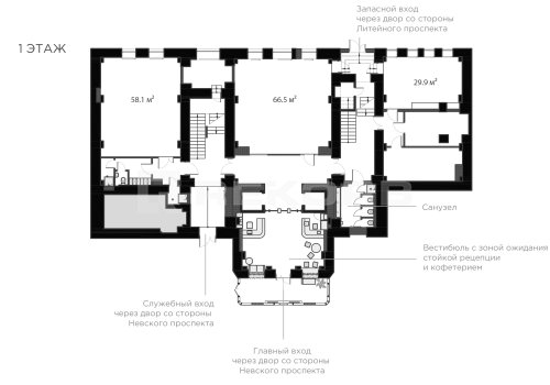 Предлагаем офис в Санкт-Петербурге 1 956 кв.м. Фото №2