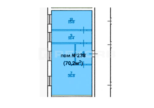 Офис у метро Технологический институт-I в Санкт-Петербурге 70 кв.м. Фото №2